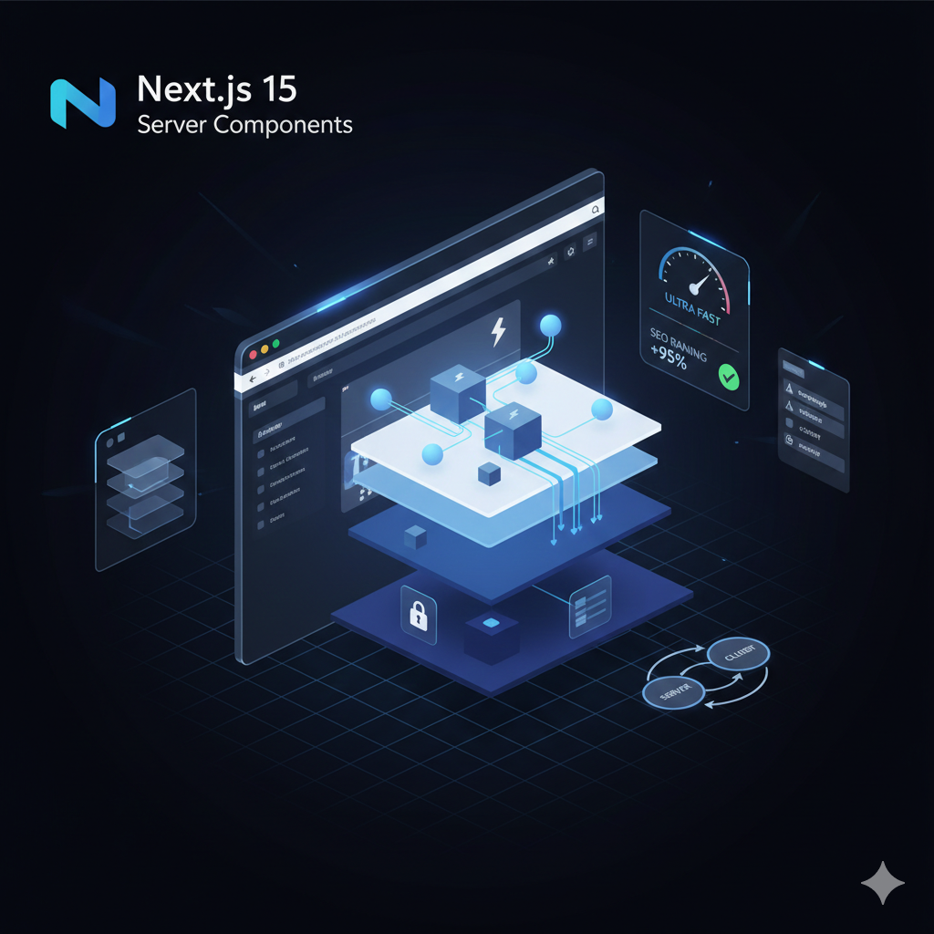 Next.js and React code on modern development screen