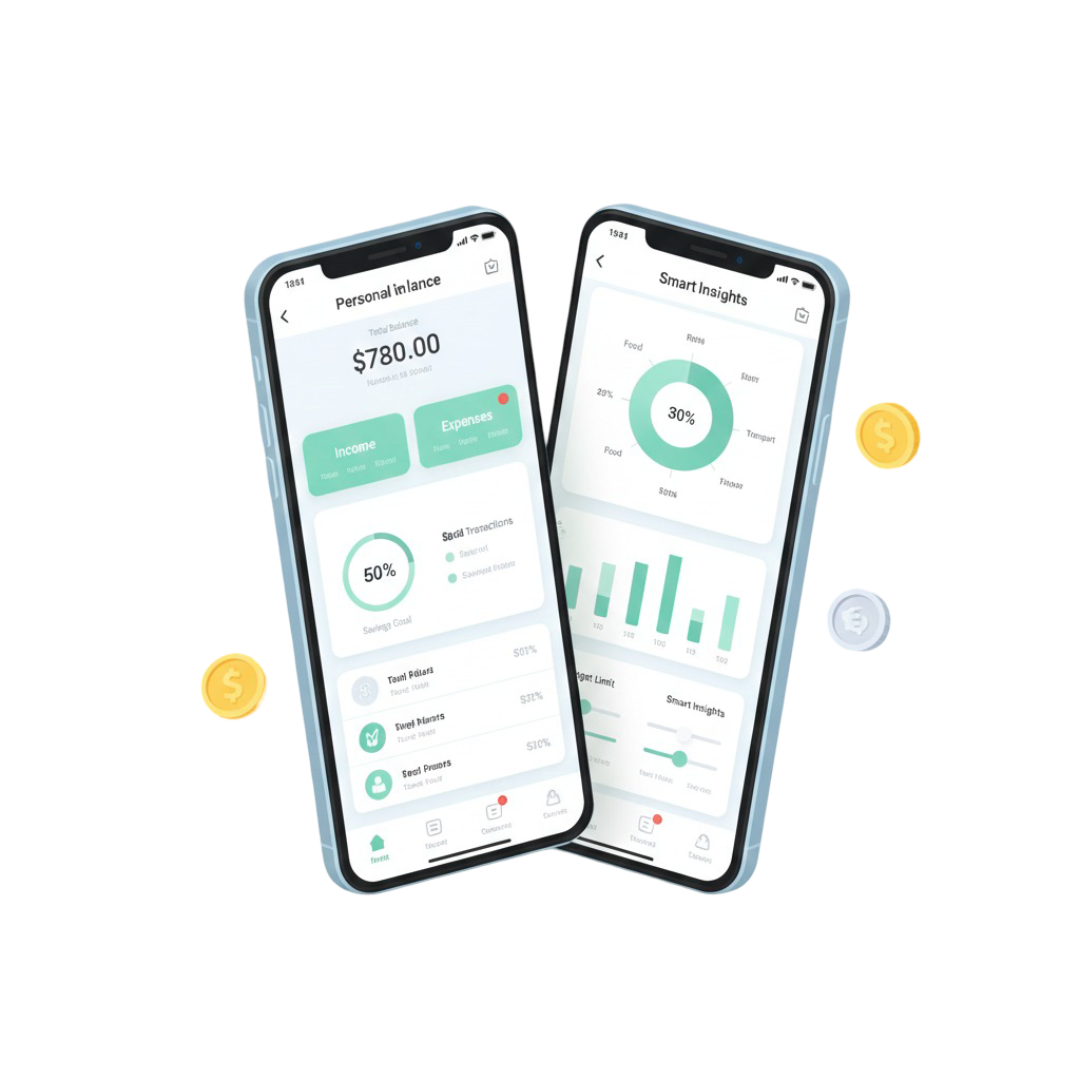 Finance app illustration