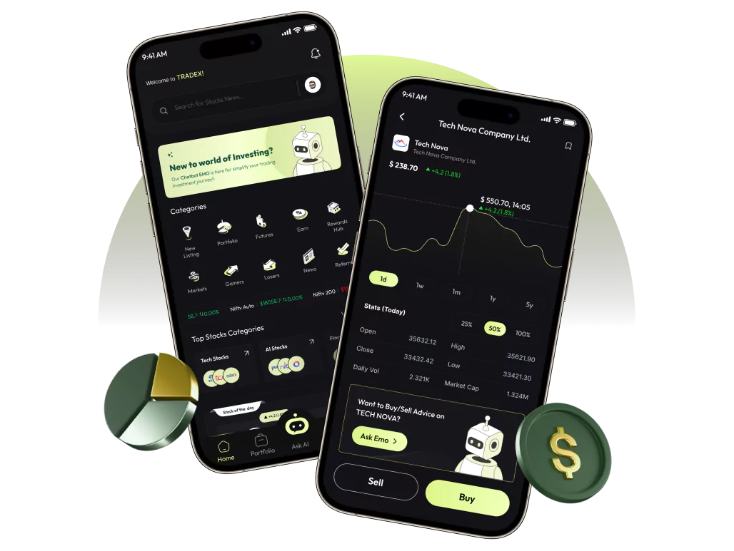 Finance app illustration